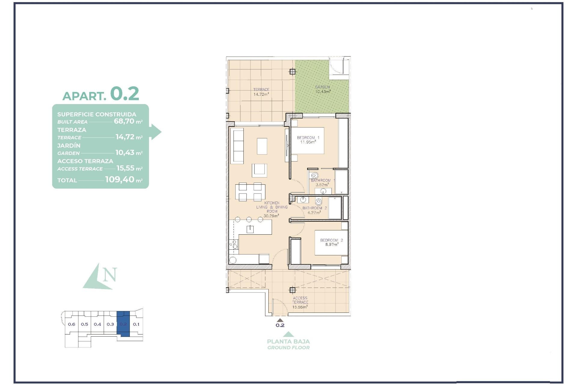 New Property for sale - Apartment for sale - Los Alcazares - Serena Golf and Beach Resort