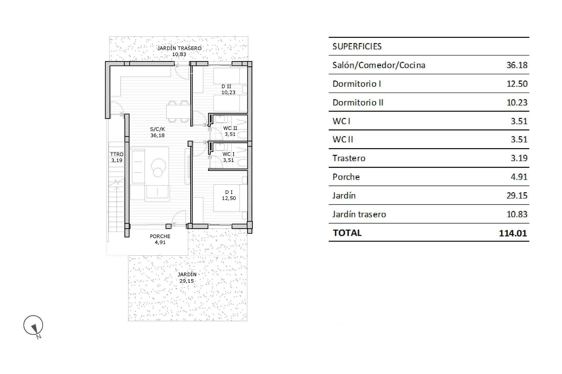 New Property for sale - Bungalow for sale - San Miguel de Salinas - San Miguel de Salinas Town