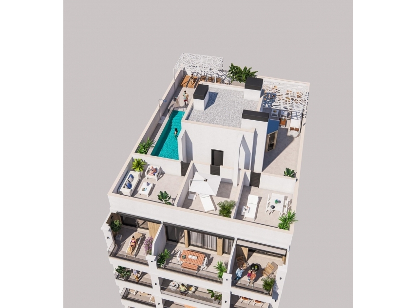 Nieuw onroerend goed te koop - Appartement te koop - Torrevieja - Playa Del Cura