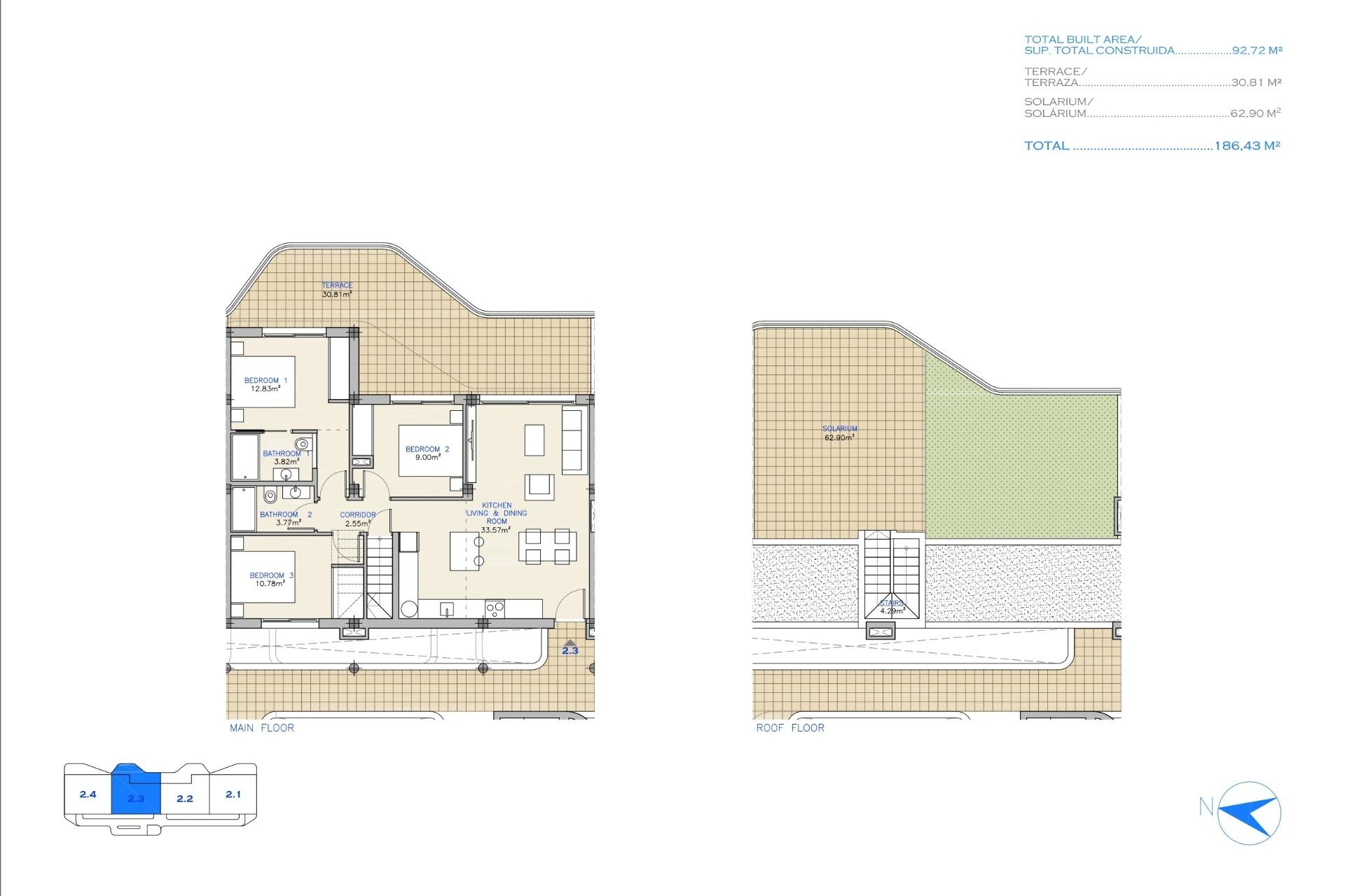 Nueva propiedad en venta - Penthouse - Los Alcazares - Serena Golf and Beach Resort