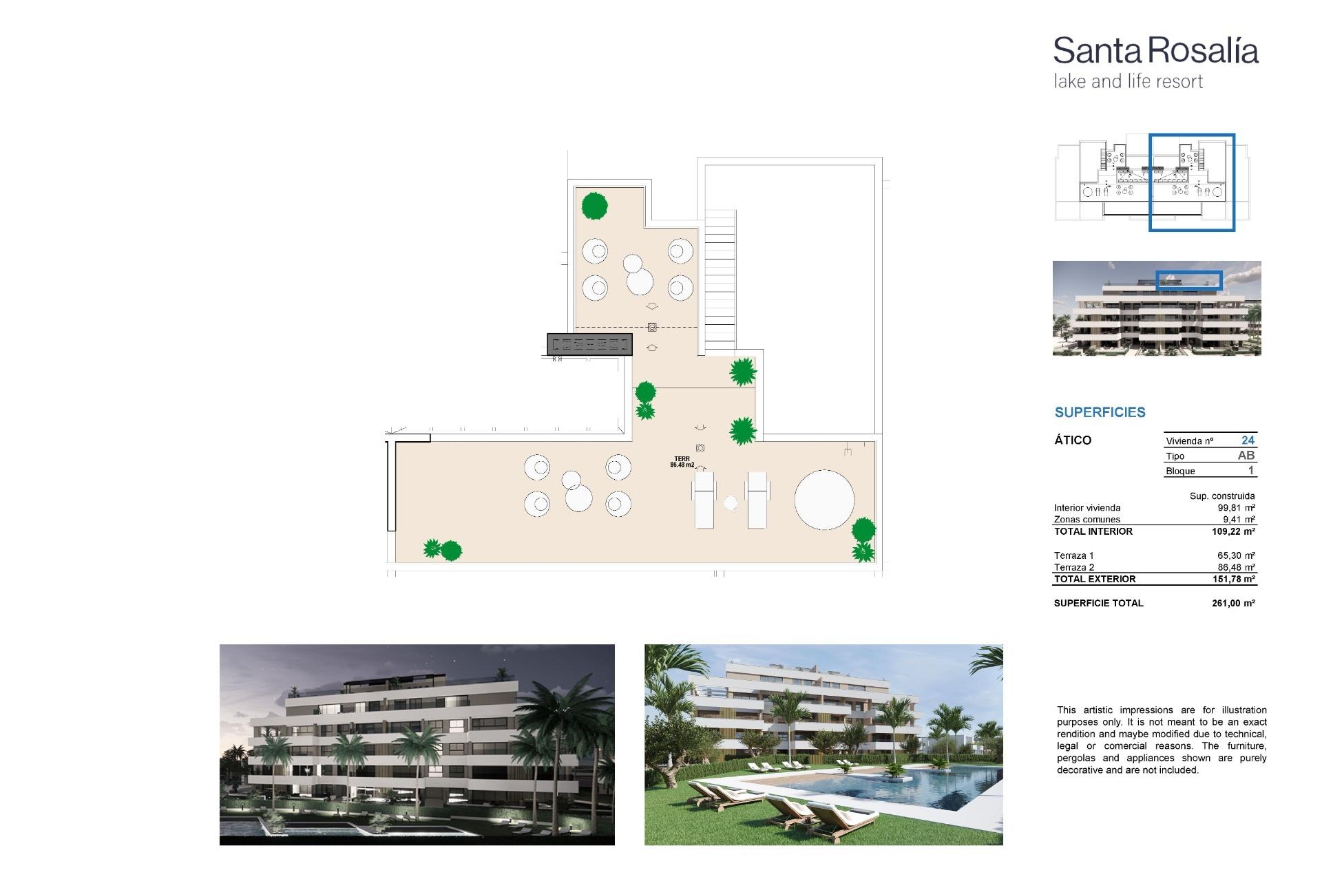 Nueva propiedad en venta - Penthouse - Torre Pacheco - Santa Rosalia Lake and Life Resort