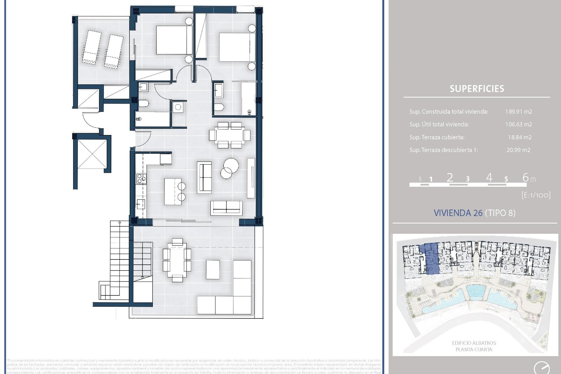 Propriété neuve à vendre - Penthouse - Arenal d´en Castell - pueblo