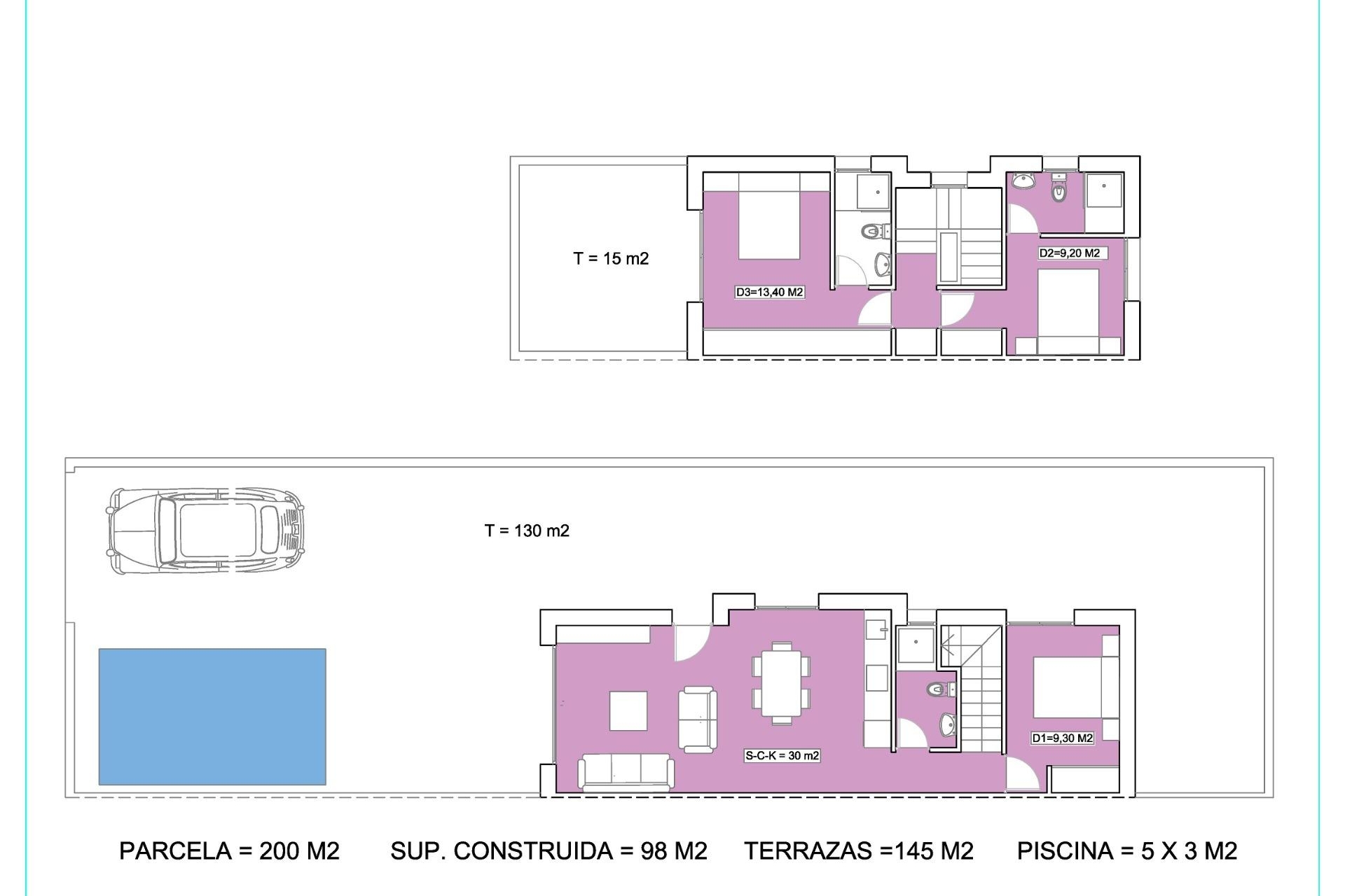 Propriété neuve à vendre - Villa for sale - Daya Nueva