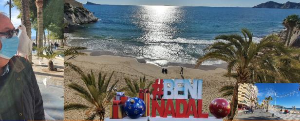 The team visited Benidorm just after New Year