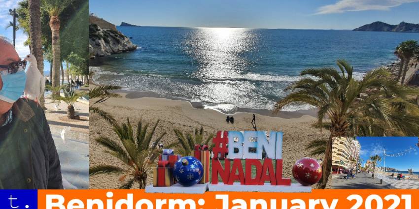 The team visited Benidorm just after New Year