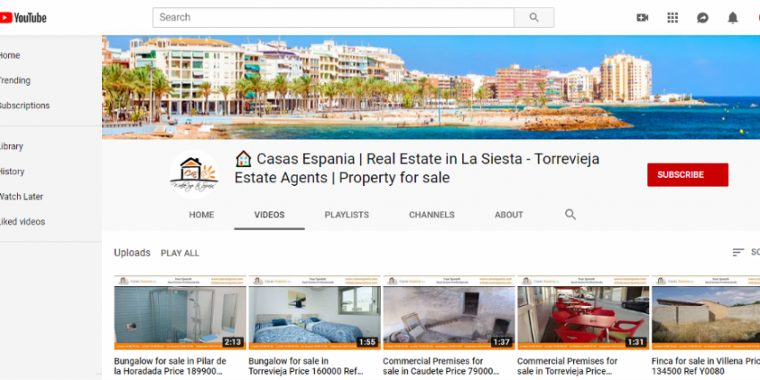 Casas Espania on Youtube
