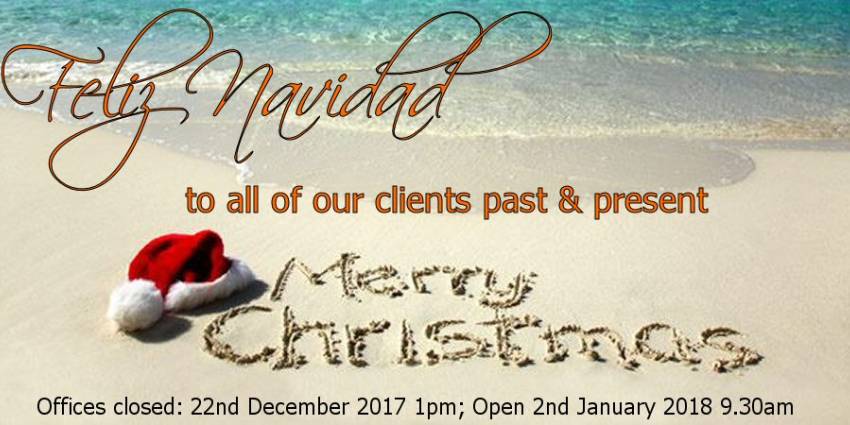 Christmas 2017 Office Opening Hours