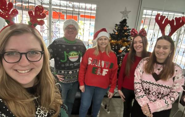 Maddie, Andy, Helen, Jess and Sarah at Casas Espania