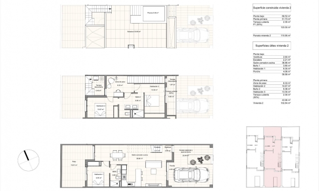 Propriété neuve à vendre - Townhouse for sale - Pilar de la Horadada - Torre de la Horadada