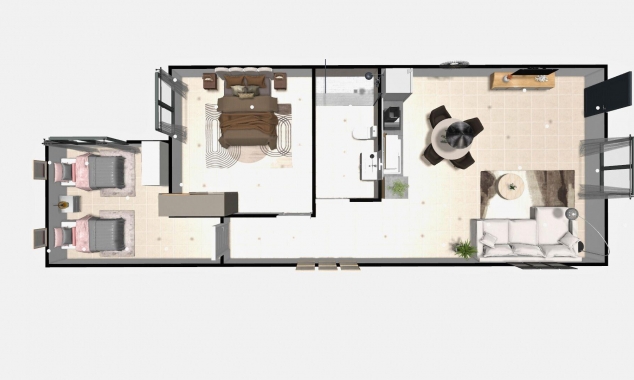 Propriété neuve à vendre - Bungalow à vendre - Hondon de las Nieves - La Canalosa