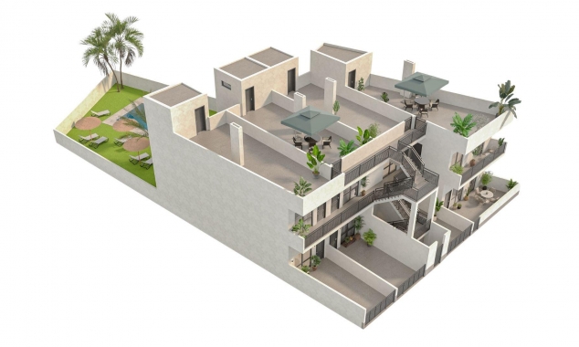 Propriété neuve à vendre - Bungalow à vendre - Hondon de las Nieves - La Canalosa