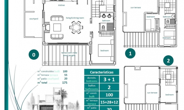 Propriété neuve à vendre - Villa à vendre - Sucina - Peraleja Golf