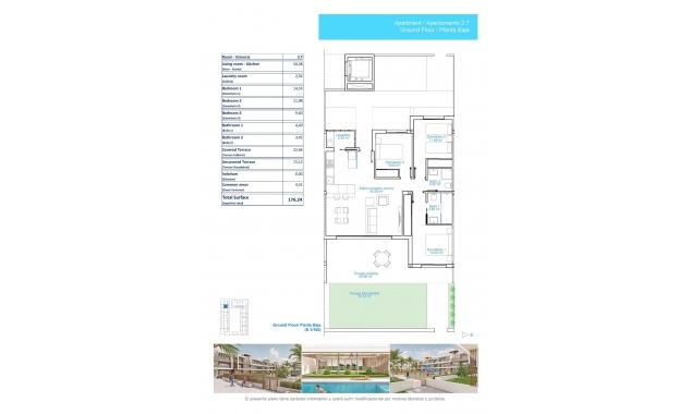 Nueva propiedad en venta - Apartamento en venta - Pilar de la Horadada - Playa de las Higuericas