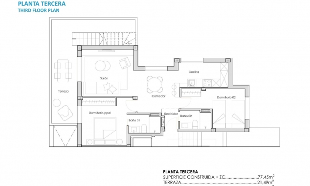 Nueva propiedad en venta - Penthouse - Torre Pacheco - Santa Rosalia Lake and Life Resort