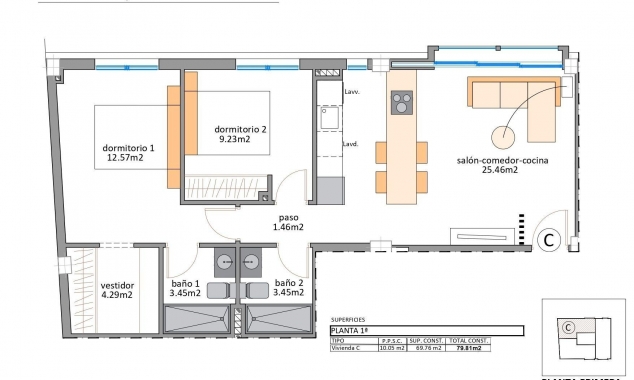 Propriété neuve à vendre - Appartement à vendre - San Pedro del Pinatar - Lo Pagan