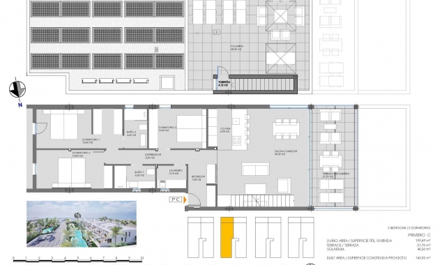 Propriété neuve à vendre - Bungalow à vendre - Cartagena - Mar de Cristal
