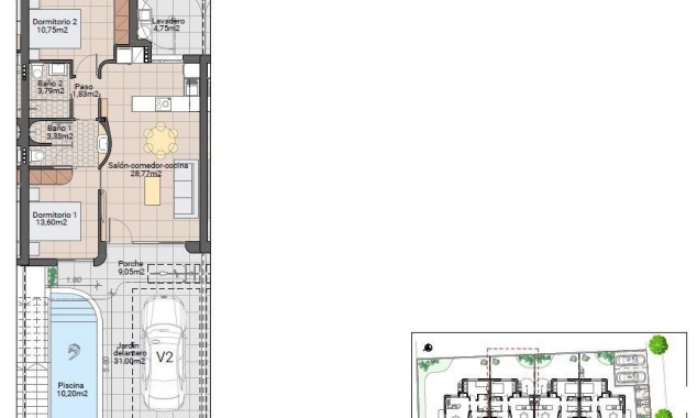 New Property for sale - Bungalow for sale - Pilar de la Horadada - Zona Pueblo
