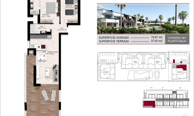New Property for sale - Bungalow for sale - Ciudad Quesada - Lo Marabu