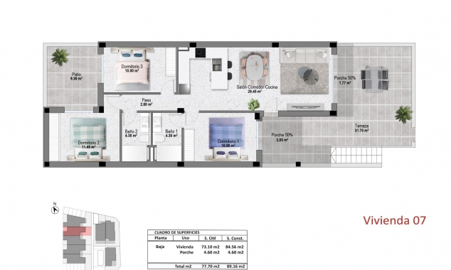 New Property for sale - Bungalow for sale - Pilar de la Horadada - pueblo