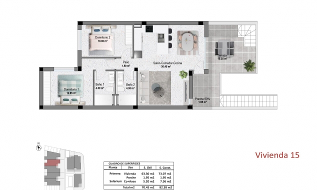 Propriété neuve à vendre - Bungalow à vendre - Pilar de la Horadada - pueblo
