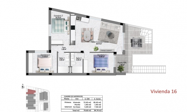 New Property for sale - Bungalow for sale - Pilar de la Horadada - pueblo