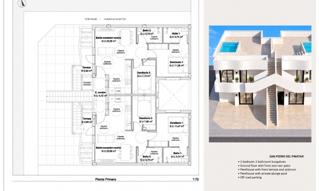 New Property for sale - Bungalow for sale - San Pedro del Pinatar - Los Peñascos