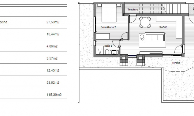 Ground Floor Plan 1 bedroom