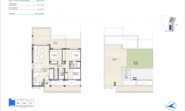 Nueva propiedad en venta - Penthouse - Los Alcazares - Serena Golf and Beach Resort